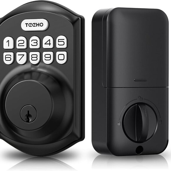 TE001 Keyless Entry Door Lock with Keypad - Smart Deadbolt Lock for Front Door w - Picture 1 of 7